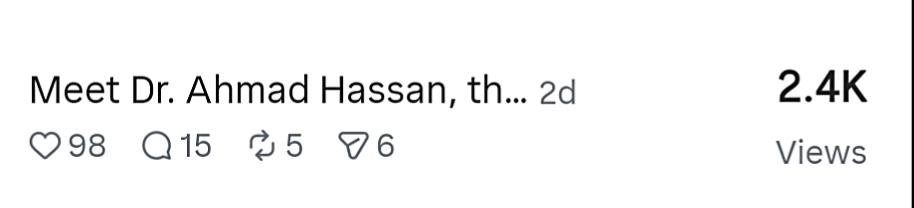Meet Dr. Ahmad Hassan